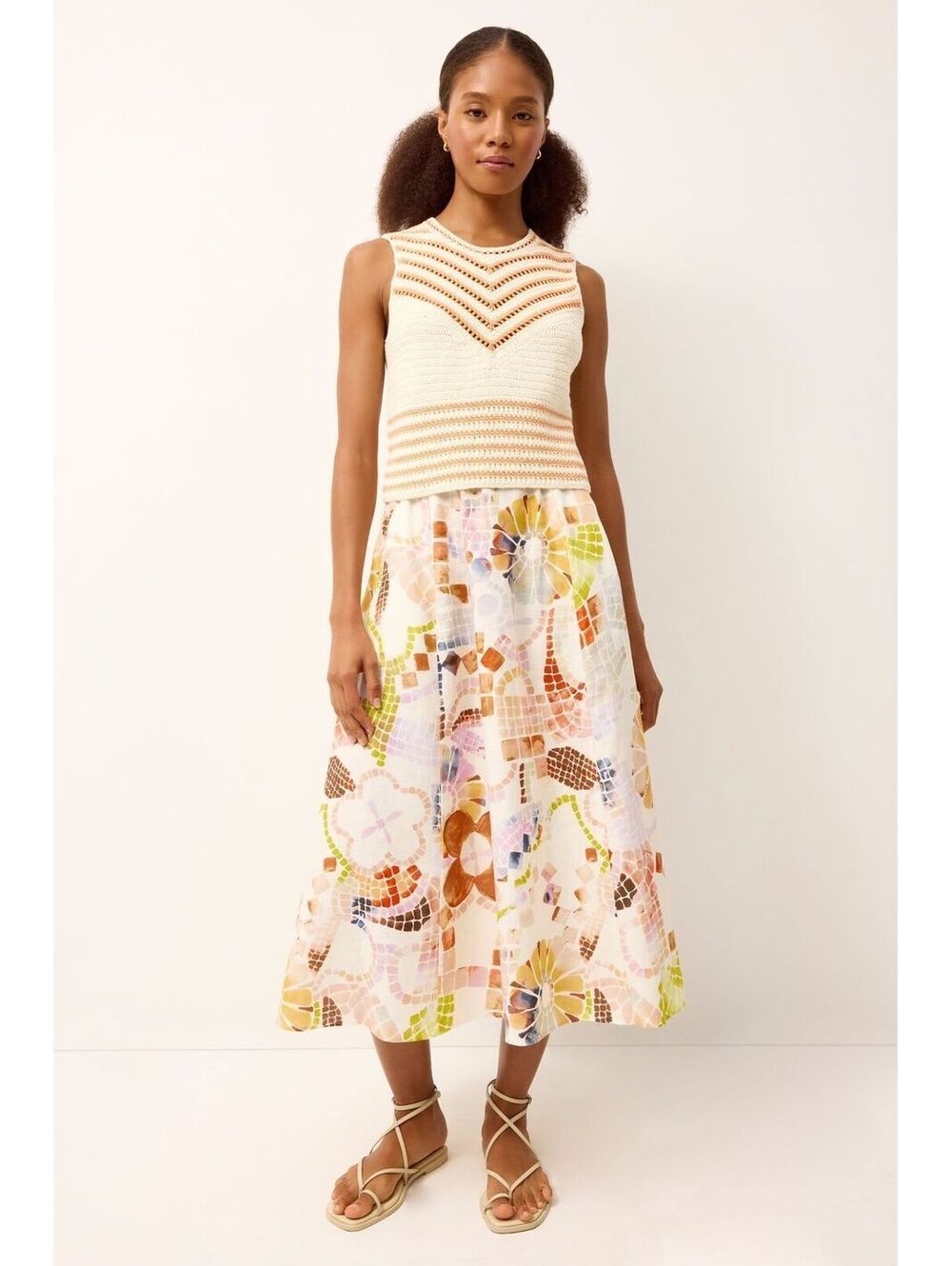 MARIE OLIVER | Sasha Skirt in Tavertine ✦ $275